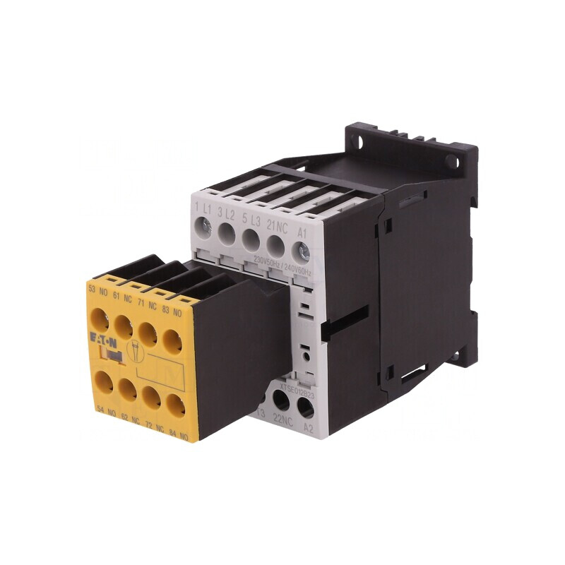 Contactor 3P 12A NO/NC 230V/240V | Electronic-mag.ro | Componente Electronice