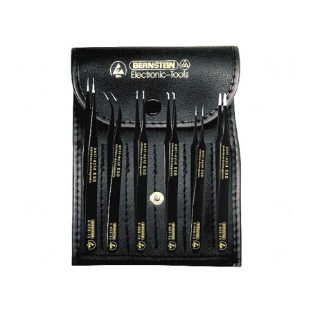 Kit Pensete SMD ESD cu Etui, Rezistent la Acizi | Electronic-mag.ro | Componente Electronice