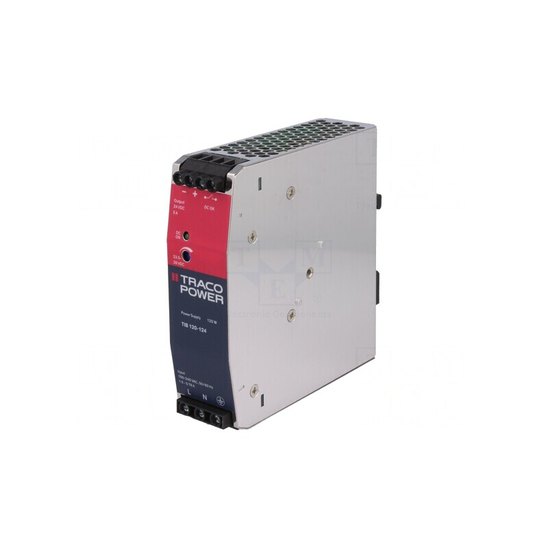 Alimentator Pulsatoriu DIN 120W 24V 5A | Electronic-mag.ro | Componente Electronice