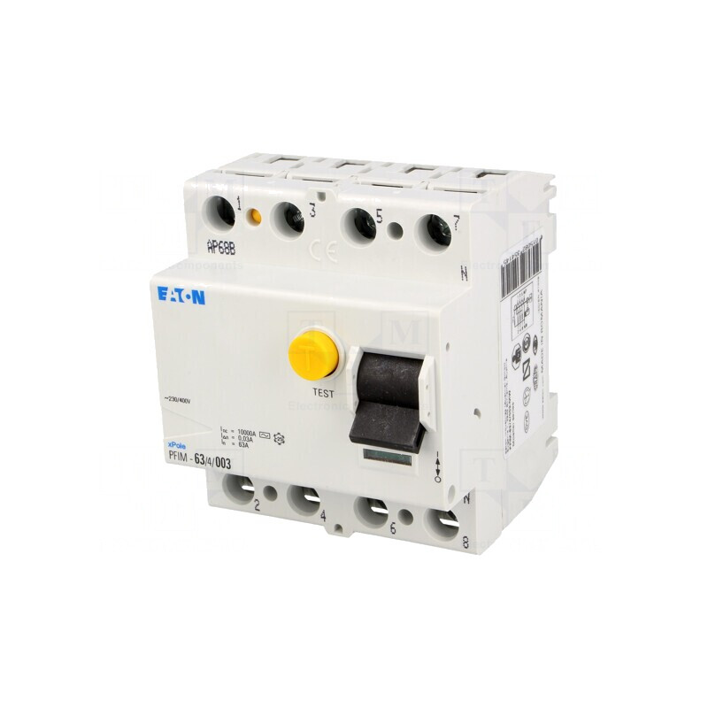 Întrerupător diferențial 63A 30mA 4P 400VAC | Electronic-mag.ro | Componente Electronice Întrerupător diferențial 63A 30mA 4P 400VAC | Electronic-mag.ro | Componente Electronice