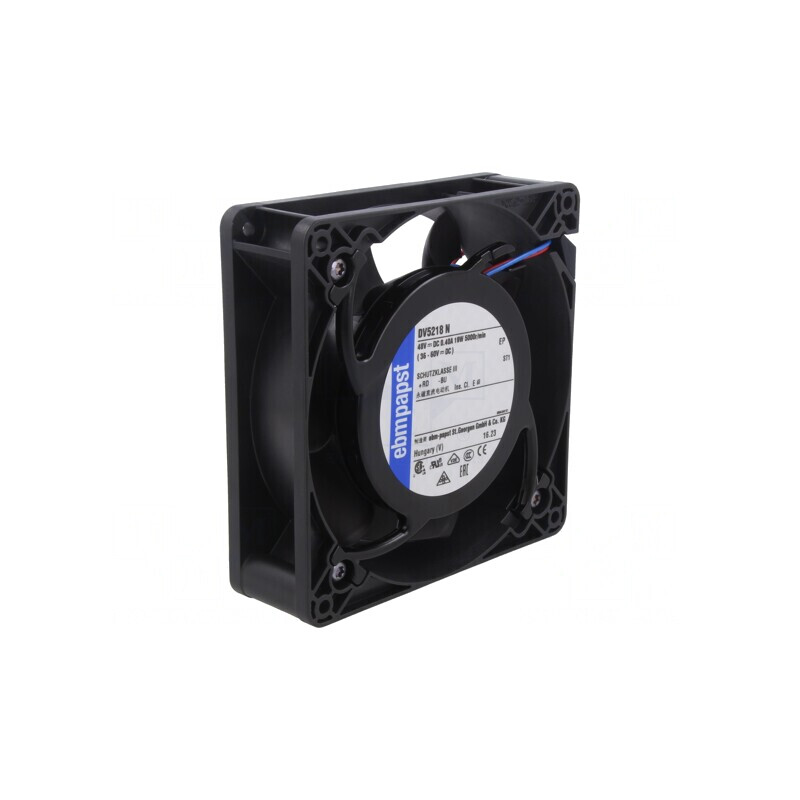 Ventilator axial DC 48V 127mm 270m3/h 56dBA cu bilă | Electronic-mag.ro | Componente Electronice