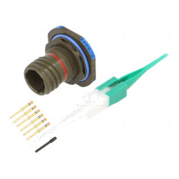 Conector Militar 9 MIL-DTL-38999 Series III Oliv