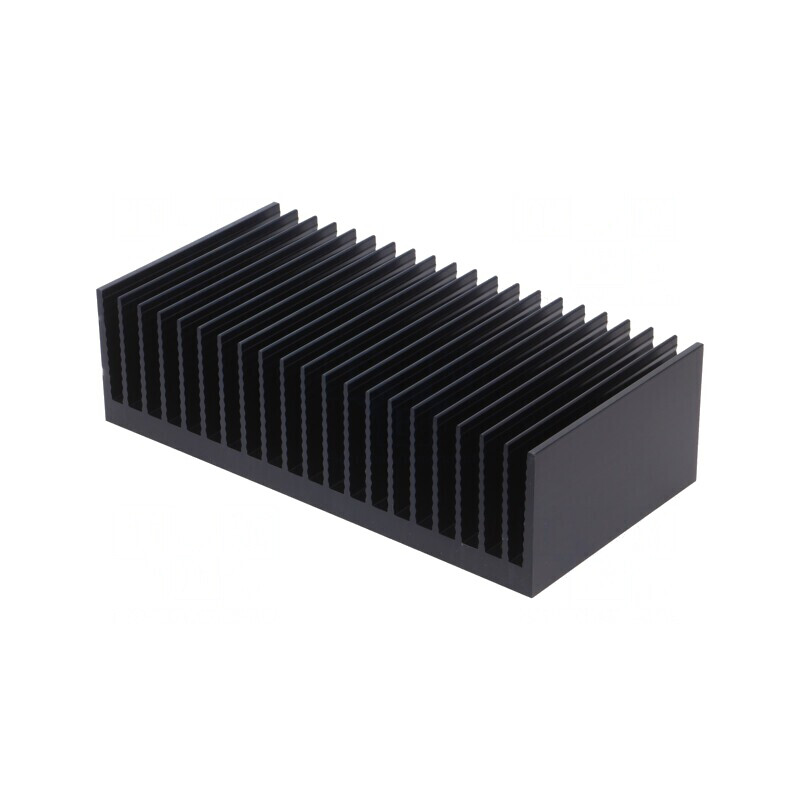 Radiator Negru cu Aripioare 150mm x 300mm | Electronic-mag.ro | Componente Electronice