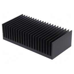 Radiator Negru cu Aripioare 150mm x 300mm | Electronic-mag.ro | Componente Electronice