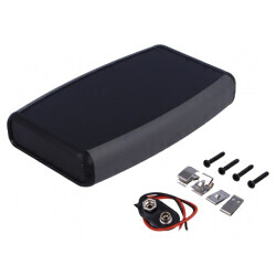 Carcasă Universală ABS Neagră 89mm x 147mm x 24mm | Electronic-mag.ro | Componente Electronice