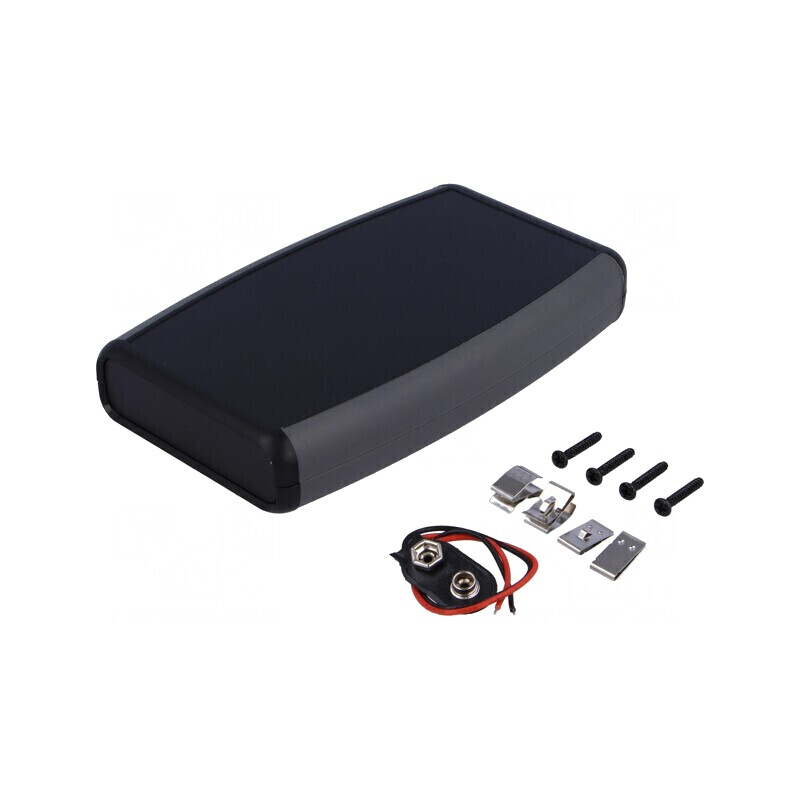 Carcasă Universală ABS Neagră 89mm x 147mm x 24mm | Electronic-mag.ro | Componente Electronice