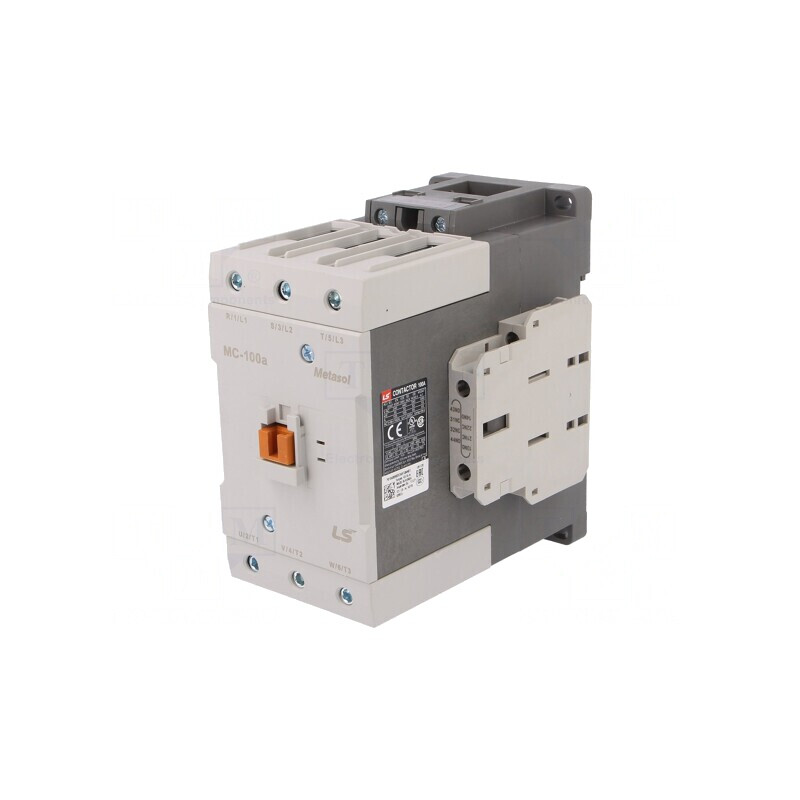 Contactor 3P NO cu Contacte Auxiliare NO NC 230VAC MC-100A 1A1B | Electronic-mag.ro | Componente Electronice