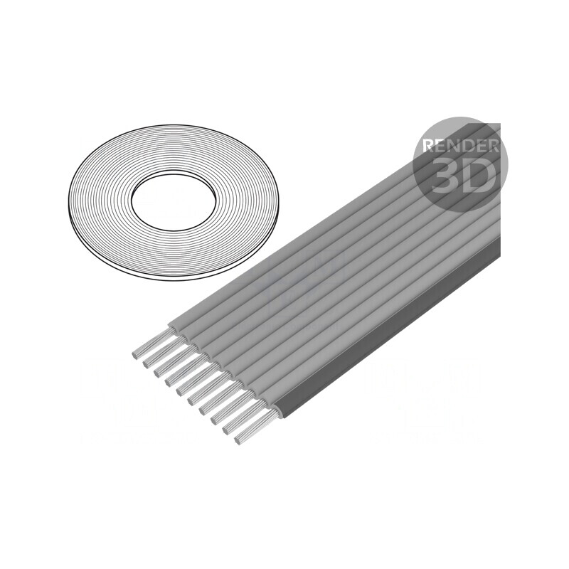 Cablu bandă neecranat gri 0,635mm 26x30AWG 30m | Electronic-mag.ro | Componente Electronice Cablu bandă neecranat gri 0,635mm 26x30AWG 30m | Electronic-mag.ro | Componente Electronice