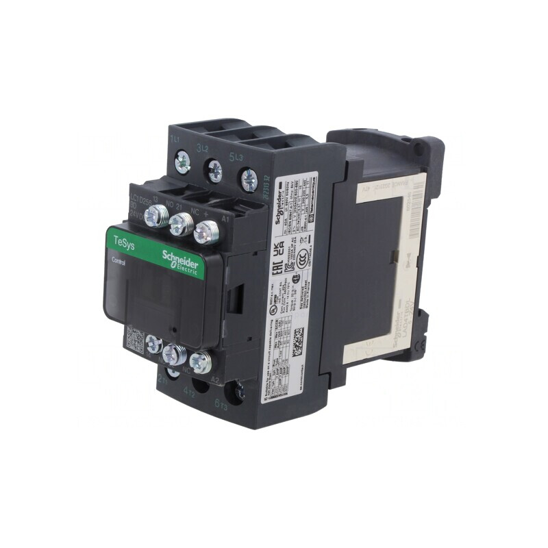 Contactor 3-polar 24VDC 25A LC1D256BD | Electronic-mag.ro | Componente Electronice