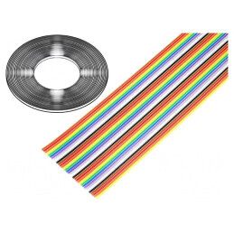 Cablu Bandă Neecranat PVC 34x28AWG 1,27mm | Electronic-mag.ro | Componente Electronice
