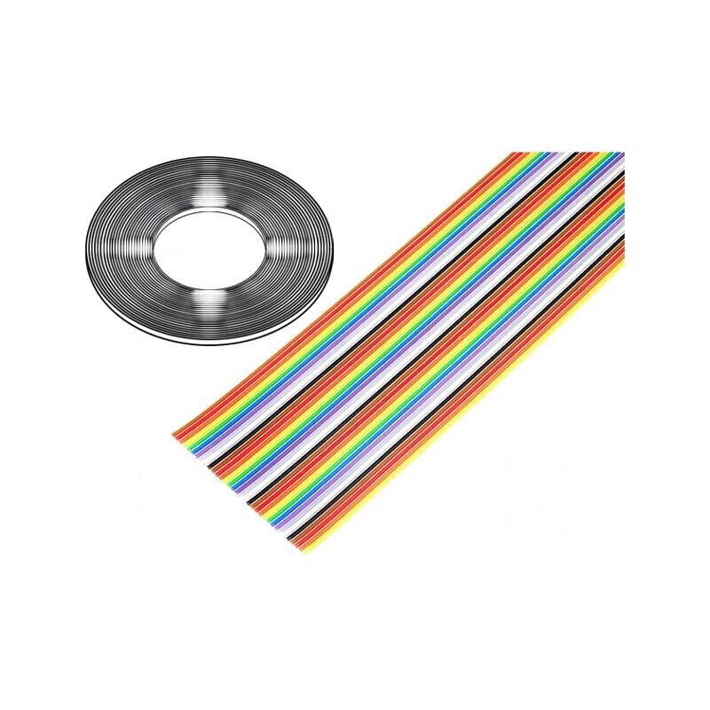 Cablu Bandă Neecranat PVC 34x28AWG 1,27mm | Electronic-mag.ro | Componente Electronice