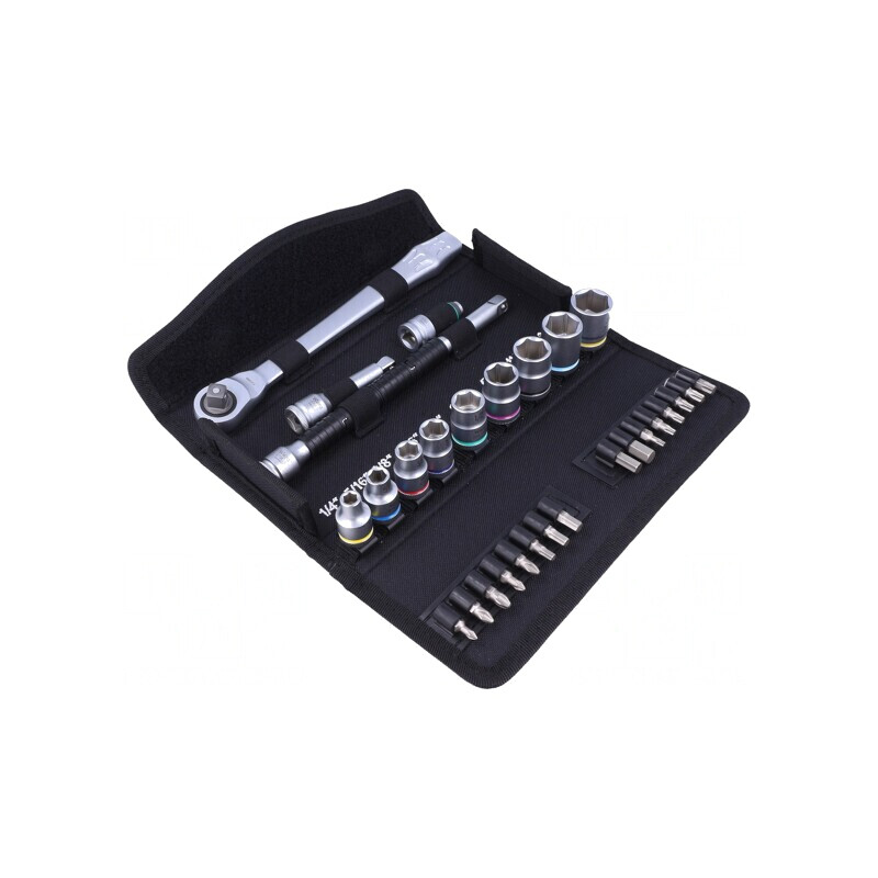 Set chei tubulară 3/8 Zyklop 29 buc. | Electronic-mag.ro | Componente Electronice