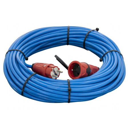 Prelungitor electric albastru 30m 16A | Electronic-mag.ro | Componente Electronice