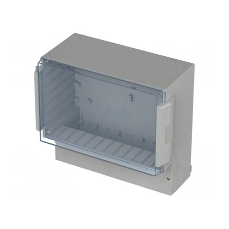 Carcasă montare pe perete ABS gri 296x281x158 mm | Electronic-mag.ro | Componente Electronice