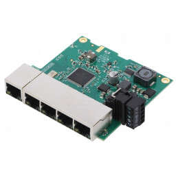 Switch Ethernet Neadministrabil 5 Porturi RJ45 5-30VDC | Electronic-mag.ro | Componente Electronice