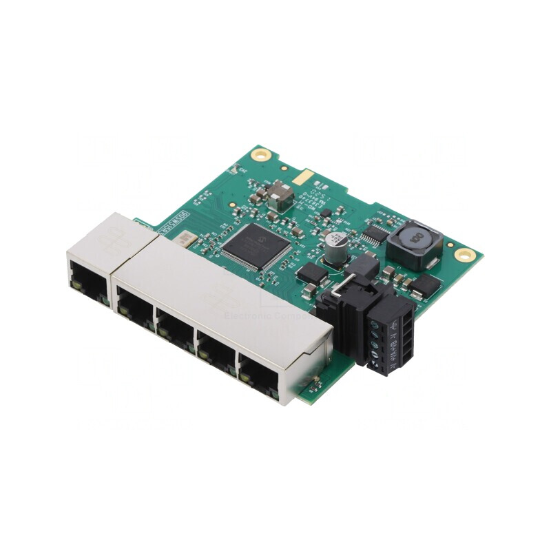 Switch Ethernet Neadministrabil 5 Porturi RJ45 5-30VDC | Electronic-mag.ro | Componente Electronice