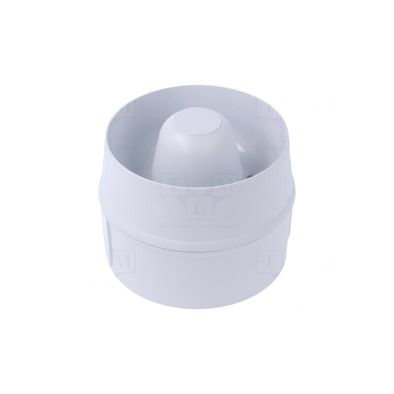 Semnalizator Acustic Alb 230VAC 107dB IP65 | Electronic-mag.ro | Componente Electronice