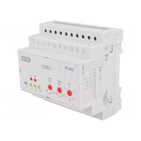 Releu de Monitorizare a Tensiunii pentru Șină DIN IP20 PF-452 | Electronic-mag.ro | Componente Electronice