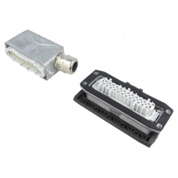 Conector HDC Tată-Mamă 500V 16A 24 PIN 24PE | Electronic-mag.ro | Componente Electronice