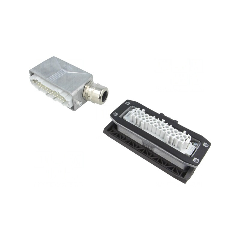 Conector HDC Tată-Mamă 500V 16A 24 PIN 24PE | Electronic-mag.ro | Componente Electronice