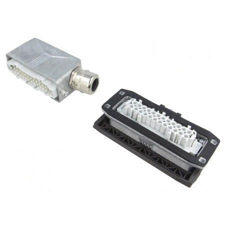 Conector HDC Tată-Mamă 500V 16A 24 PIN 24PE | Electronic-mag.ro | Componente Electronice