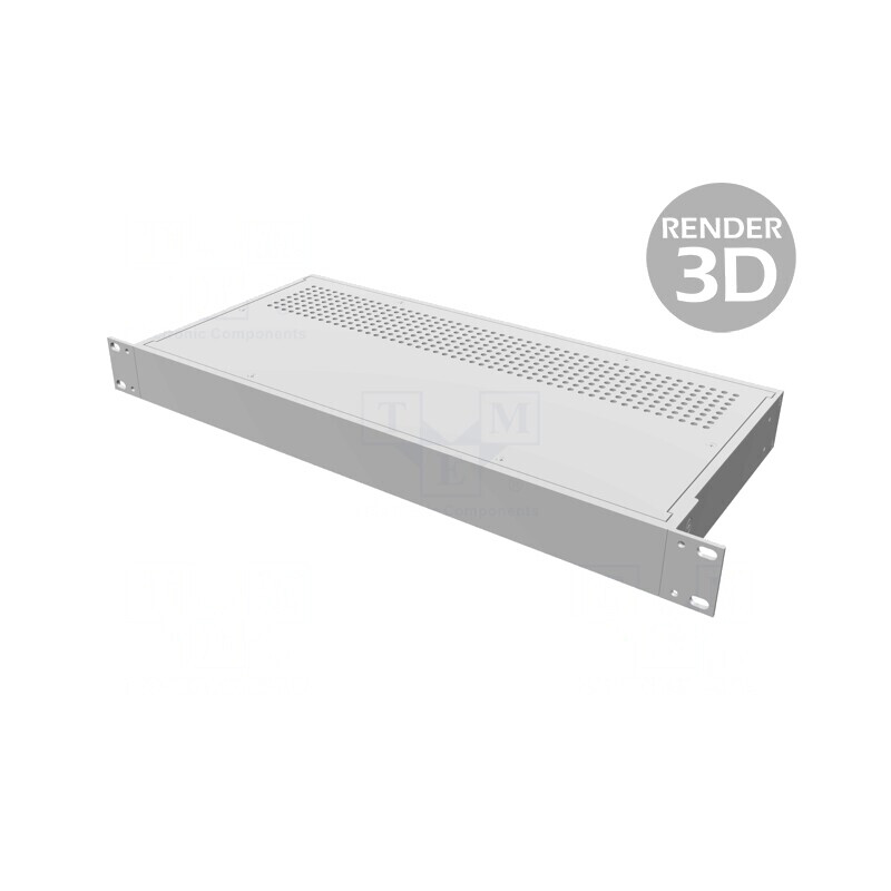 Carcasă standard 19" 1U aluminiu 203mm x 422mm