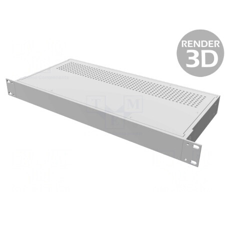 Carcasă standard 19" 1U aluminiu 203mm x 422mm | Electronic-mag.ro | Componente Electronice