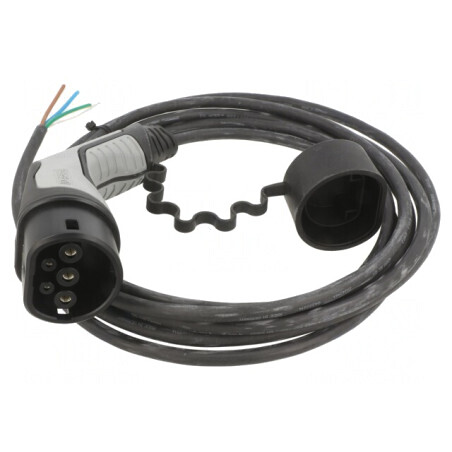 Cablu eMobility Tip 2 5m 20A Monofazat 250V 5kW IP44 | Electronic-mag.ro | Componente Electronice