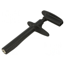 Clips de măsurare cu pensetă 30A neagră 1kV 4mm | Electronic-mag.ro | Componente Electronice