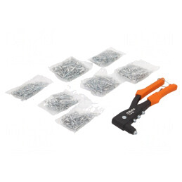 Set Mașină de Nituit Manuală cu Nituri | Electronic-mag.ro | Componente Electronice