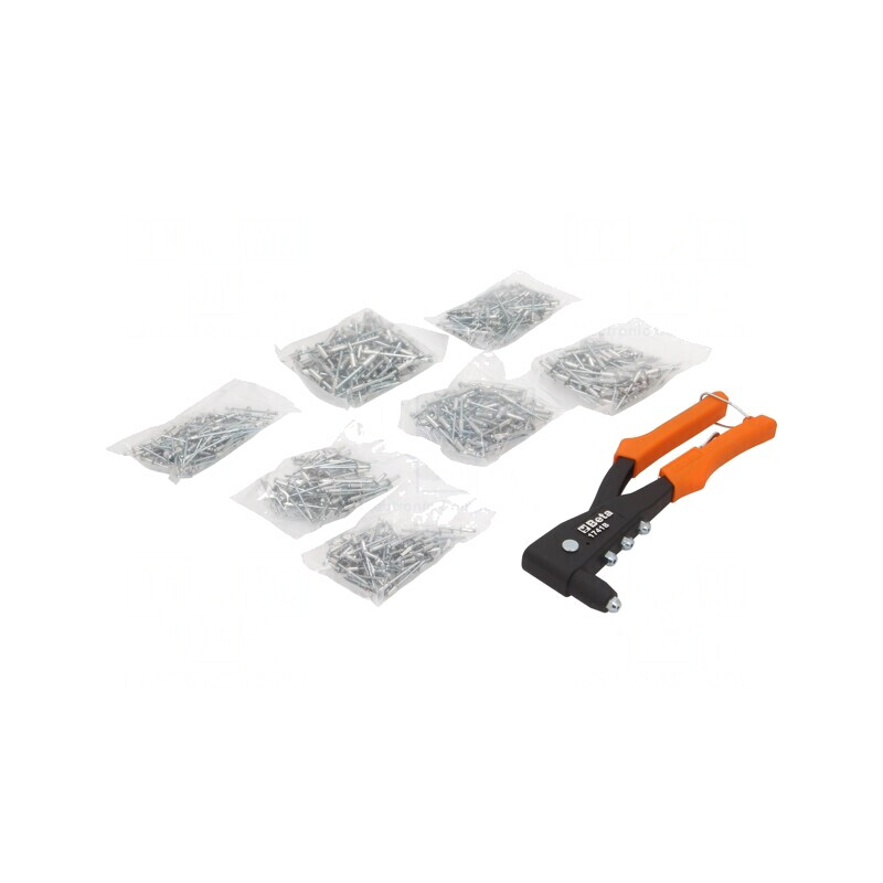 Set Mașină de Nituit Manuală cu Nituri | Electronic-mag.ro | Componente Electronice