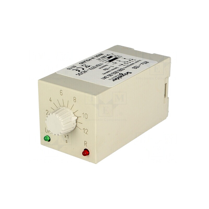 Timer 1÷12s DPDT 230VAC 5A | Electronic-mag.ro | Componente Electronice