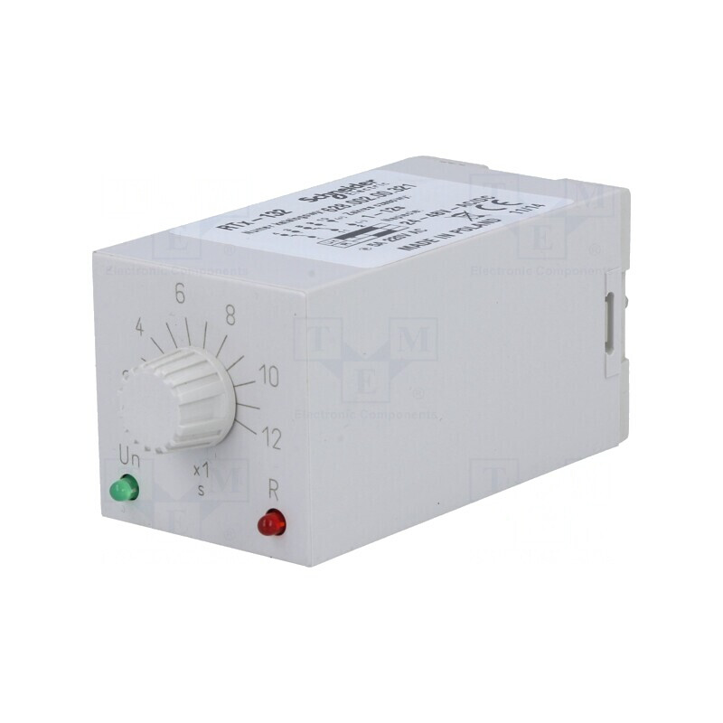 Timer 1-12s DPDT 230VAC/5A 24-48VAC/DC | Electronic-mag.ro | Componente Electronice