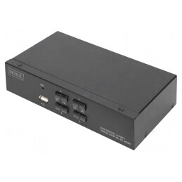 Întrerupător KVM HDMI 1.4 USB 2.0 Negru | Electronic-mag.ro | Componente Electronice