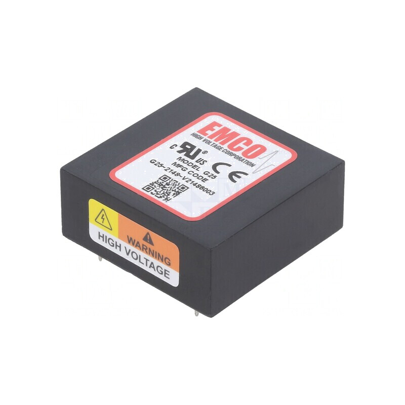 Convertor DC/DC 1.5W 12V 0-2.5kV 0.6mA G25 | Electronic-mag.ro | Componente Electronice