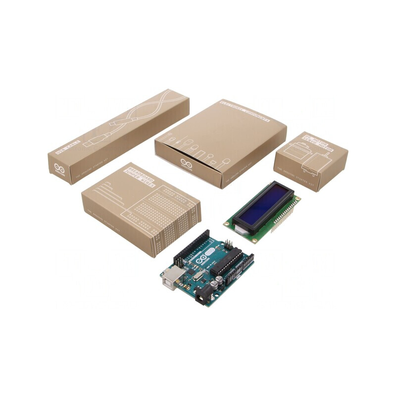 Arduino Starter Kit în Spaniolă - ATMEGA328, 5V, ICSP, USB B | Electronic-mag.ro | Componente Electronice Arduino Starter Kit în Spaniolă - ATMEGA328, 5V, ICSP, USB B | Electronic-mag.ro | Componente Electronice