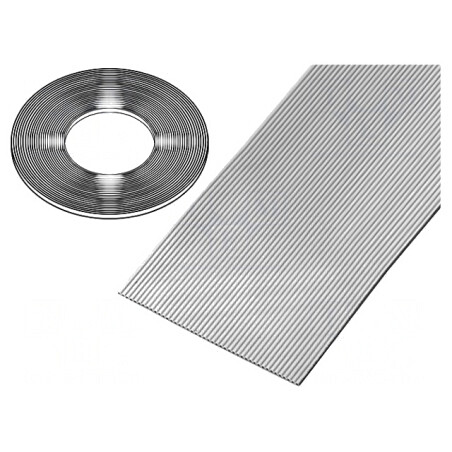 Cablu bandă 1mm neecranat PVC gri 100FT | Electronic-mag.ro | Componente Electronice