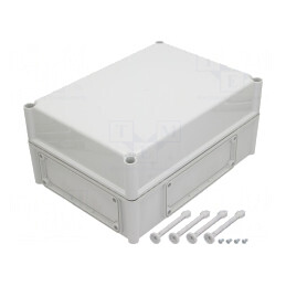 Carcasă Montare pe Perete Gri 280x380x180mm | Electronic-mag.ro | Componente Electronice