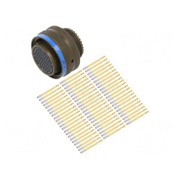 Conector Militar Aurit THT 21 Soclu Tată | Electronic-mag.ro | Componente Electronice