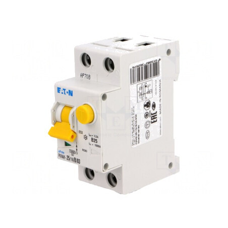 Întrerupător RCBO 25A 300mA 1N 230VAC IP20 | Electronic-mag.ro | Componente Electronice