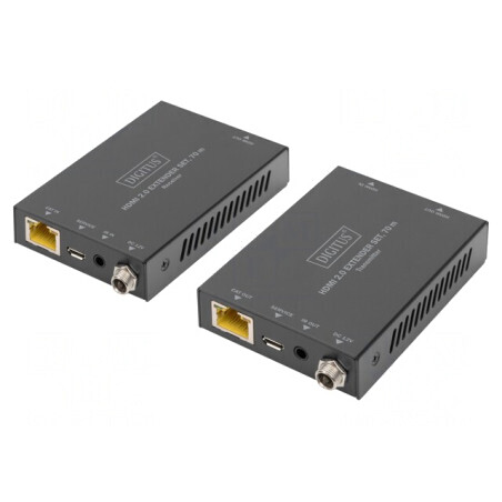 Extender HDMI 70m HDCP 2.2 HDMI 2.0 Metal Negru | Electronic-mag.ro | Componente Electronice
