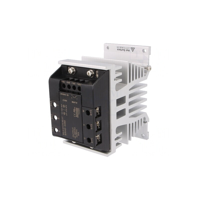 Releu semiconductor 50A trifazic 48-480VAC montare panou | Electronic-mag.ro | Componente Electronice