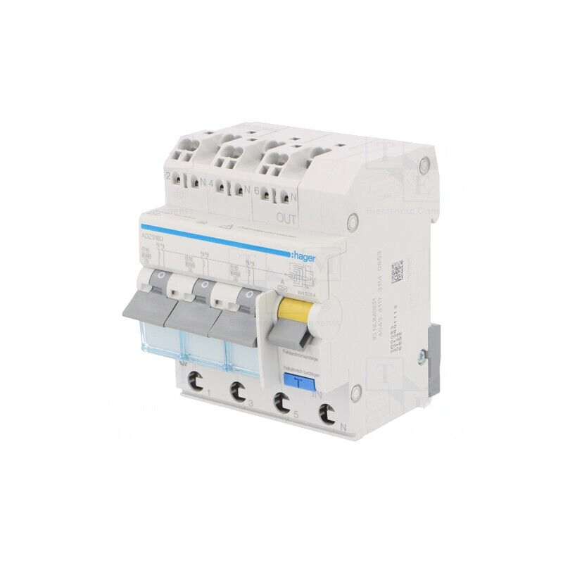 Întrerupător RCBO 16A 30mA 3P+N 240V IP20 | Electronic-mag.ro | Componente Electronice Întrerupător RCBO 16A 30mA 3P+N 240V IP20 | Electronic-mag.ro | Componente Electronice