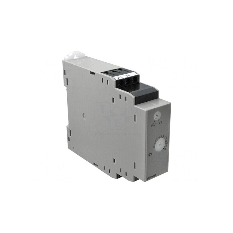 Timer SPDT 1-120s 250VAC 5A pentru șină DIN, 200-240VAC | Electronic-mag.ro | Componente Electronice