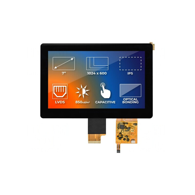 Display TFT 7" 1024x600 LED RGB | Electronic-mag.ro | Componente Electronice Display TFT 7" 1024x600 LED RGB | Electronic-mag.ro | Componente Electronice