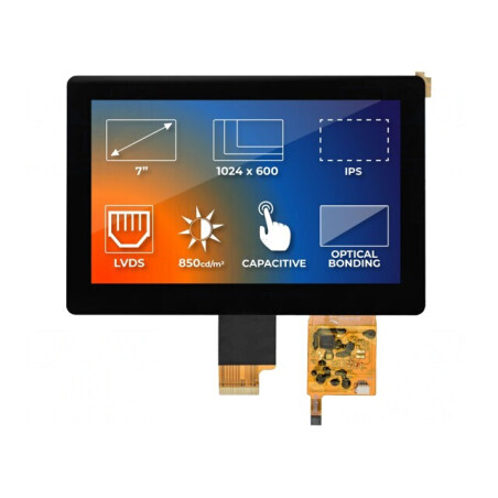 Display TFT 7" 1024x600 LED RGB | Electronic-mag.ro | Componente Electronice
