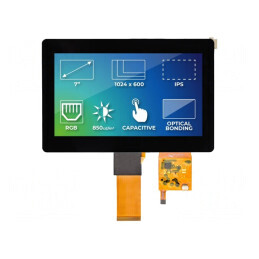 Afișaj TFT 7" 1024x600 LED | Electronic-mag.ro | Componente Electronice