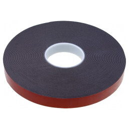 Bandă dublu adezivă acrilică neagră 25mm x 33m AFTC 6411 | Electronic-mag.ro | Componente Electronice