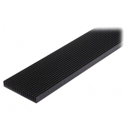Radiator negru cu aripioare 1000mm x 100mm | Electronic-mag.ro | Componente Electronice