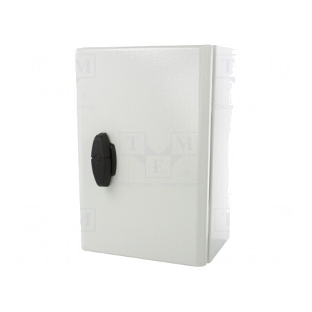 Carcasă montare pe perete oțel gri 200x300x150mm | Electronic-mag.ro | Componente Electronice